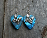 CLEARANCE Beautiful Butterfly Charm Guitar Pick Earrings - Pick Your Color