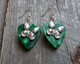 CLEARANCE Beautiful Butterfly Charm Guitar Pick Earrings - Pick Your Color