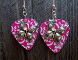 CLEARANCE Beautiful Butterfly Charm Guitar Pick Earrings - Pick Your Color