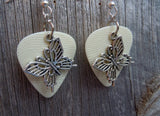 Fancy Butterfly Charm Guitar Pick Earrings - Pick Your Color