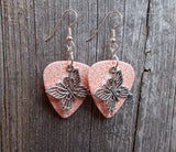 Fancy Butterfly Charm Guitar Pick Earrings - Pick Your Color