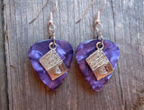 CLEARANCE Royal Flush Poker Hand Charm Guitar Pick Earrings - Pick Your Color