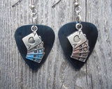 CLEARANCE Royal Flush Card Hand Charm Guitar Pick Earrings - Pick Your Color