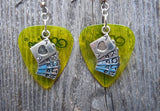 CLEARANCE Royal Flush Card Hand Charm Guitar Pick Earrings - Pick Your Color