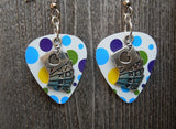 CLEARANCE Royal Flush Card Hand Charm Guitar Pick Earrings - Pick Your Color