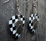 CLEARANCE Royal Flush Card Hand Charm Guitar Pick Earrings - Pick Your Color