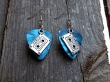 Cassette Tape Charm Guitar Pick Earrings - Pick Your Color