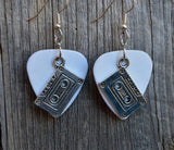 Cassette Tape Charm Guitar Pick Earrings - Pick Your Color