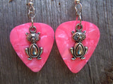 CLEARANCE Cat Charm Guitar Pick Earrings - Pick Your Color