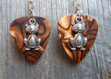 CLEARANCE Cat Charm Guitar Pick Earrings - Pick Your Color