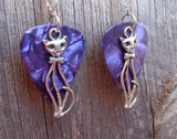 CLEARANCE Elegant Cat Charm Guitar Pick Earrings - Pick Your Color