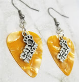 CLEARANCE Cat Person Charm Guitar Pick Earrings - Pick Your Color