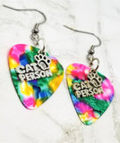 CLEARANCE Cat Person Charm Guitar Pick Earrings - Pick Your Color