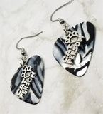 CLEARANCE Cat Person Charm Guitar Pick Earrings - Pick Your Color