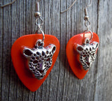 CLEARANCE Cheetah Head Charm Guitar Pick Earrings - Pick Your Color