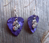 Cherry Charm Guitar Pick Earrings - Pick Your Color
