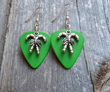 CLEARANCE Crossed Candy Cane Charm Guitar Pick Earrings - Pick Your Color