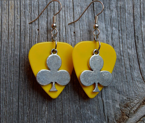 CLEARANCE Club Charm Guitar Pick Earrings - Pick Your Color