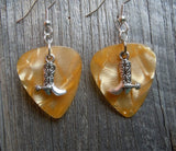 Cowboy Boot and Spur Charm Guitar Pick Earrings - Pick Your Color