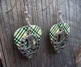 CLEARANCE Cowboy Boot and Horseshoe Charm Guitar Pick Earrings - Pick Your Color