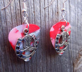 CLEARANCE Cowboy Boot and Horseshoe Charm Guitar Pick Earrings - Pick Your Color