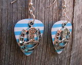 CLEARANCE Cowboy Boot and Horseshoe Charm Guitar Pick Earrings - Pick Your Color