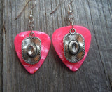 CLEARANCE Cowboy Hat Charm Guitar Pick Earrings - Pick Your Color