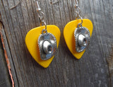 CLEARANCE Cowboy Hat Charm Guitar Pick Earrings - Pick Your Color
