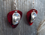CLEARANCE Cowboy Hat Charm Guitar Pick Earrings - Pick Your Color