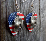 CLEARANCE Cowboy Hat Charm Guitar Pick Earrings - Pick Your Color