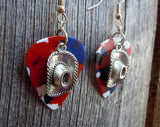 CLEARANCE Cowboy Hat Charm Guitar Pick Earrings - Pick Your Color