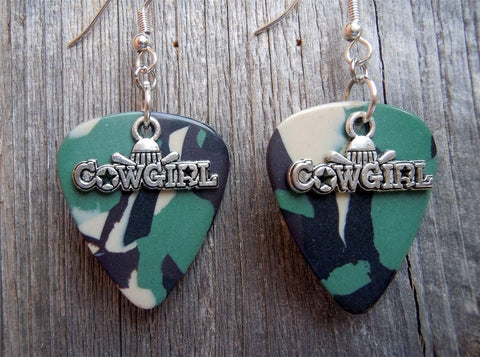 Cowgirl Charm Guitar Pick Earrings - Pick Your Color