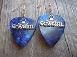 Cowgirl Charm Guitar Pick Earrings - Pick Your Color