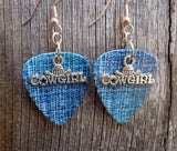 Cowgirl Charm Guitar Pick Earrings - Pick Your Color