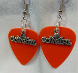 Cowgirl Charm Guitar Pick Earrings - Pick Your Color
