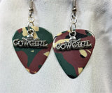 Cowgirl Charm Guitar Pick Earrings - Pick Your Color
