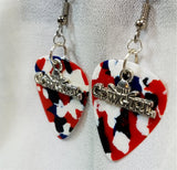 Cowgirl Charm Guitar Pick Earrings - Pick Your Color