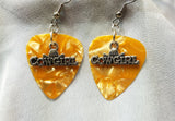 Cowgirl Charm Guitar Pick Earrings - Pick Your Color