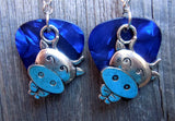 Cow Charm Guitar Picks Earrings - Pick Your Color