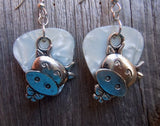 Cow Charm Guitar Picks Earrings - Pick Your Color