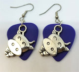 Cow Charm Guitar Picks Earrings - Pick Your Color