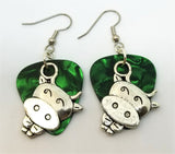 Cow Charm Guitar Picks Earrings - Pick Your Color