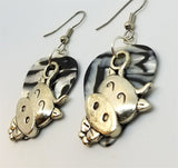 Cow Charm Guitar Picks Earrings - Pick Your Color