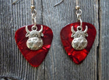 CLEARANCE Cow with Heart Pattern Charm Guitar Picks Earrings - Pick Your Color