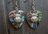 CLEARANCE Cow with Heart Pattern Charm Guitar Picks Earrings - Pick Your Color