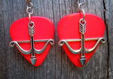 CLEARANCE Crossbow Charm Guitar Pick Earrings - Pick Your Color