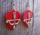CLEARANCE Crossbow Charm Guitar Pick Earrings - Pick Your Color