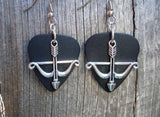 CLEARANCE Crossbow Charm Guitar Pick Earrings - Pick Your Color