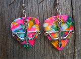CLEARANCE Crossbow Charm Guitar Pick Earrings - Pick Your Color
