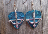 CLEARANCE Crossbow Charm Guitar Pick Earrings - Pick Your Color